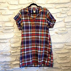 J Crew Plaid Dress (xl)